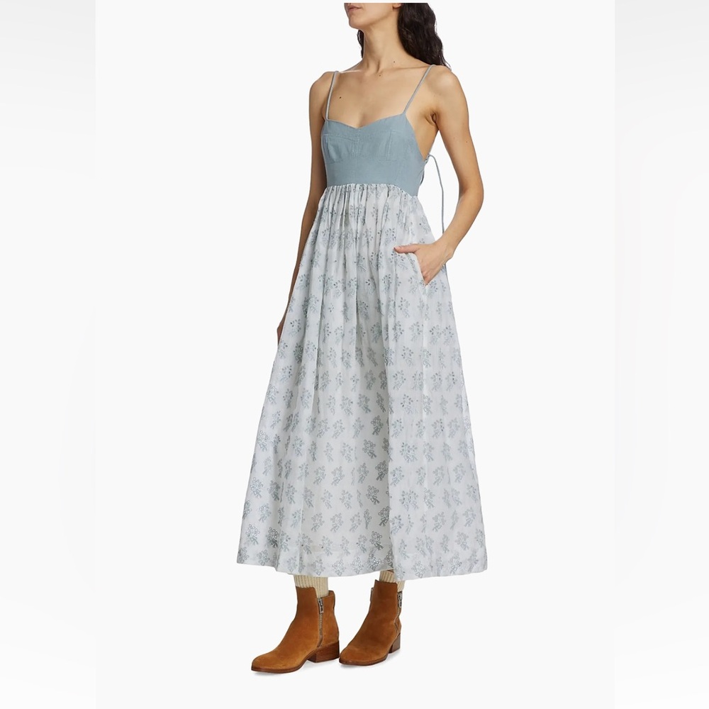 THE GREAT camelia eyelet dress